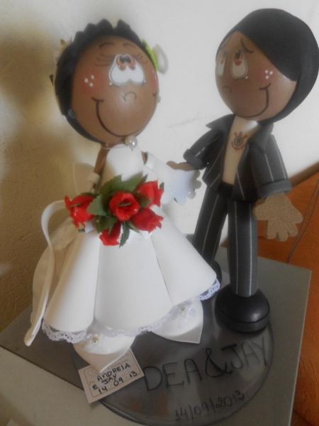 CASAL DE NOIVINHOS PARA TOPO DE BOLO