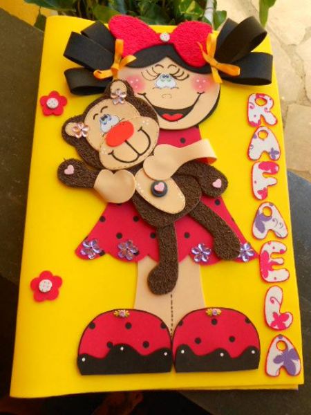 caderno decorado
